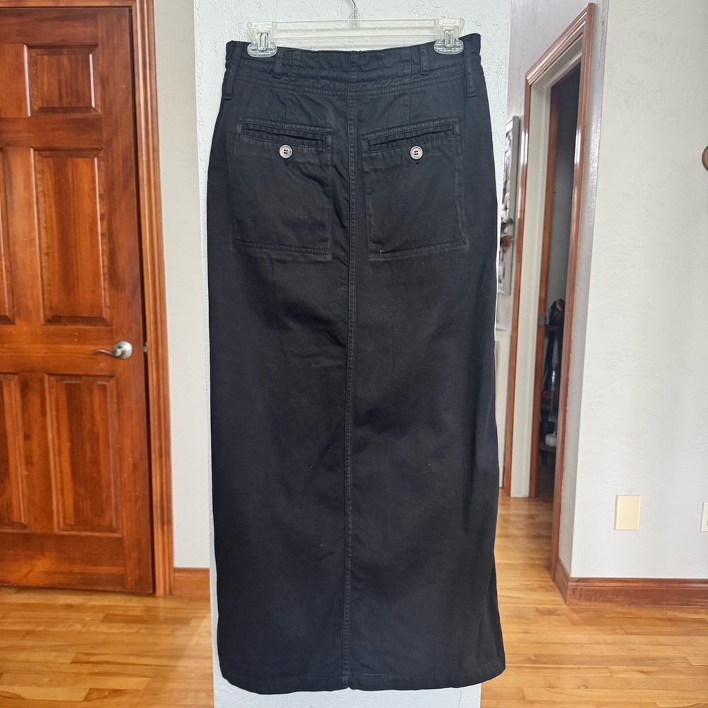 Free People Black Cargo Tie Waist Maxi Skirt - Picture 3 of 7